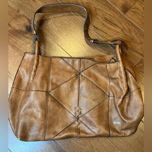KENSIE Brown Leather Tote